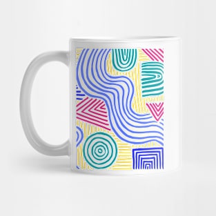 Bright geometric design Mug